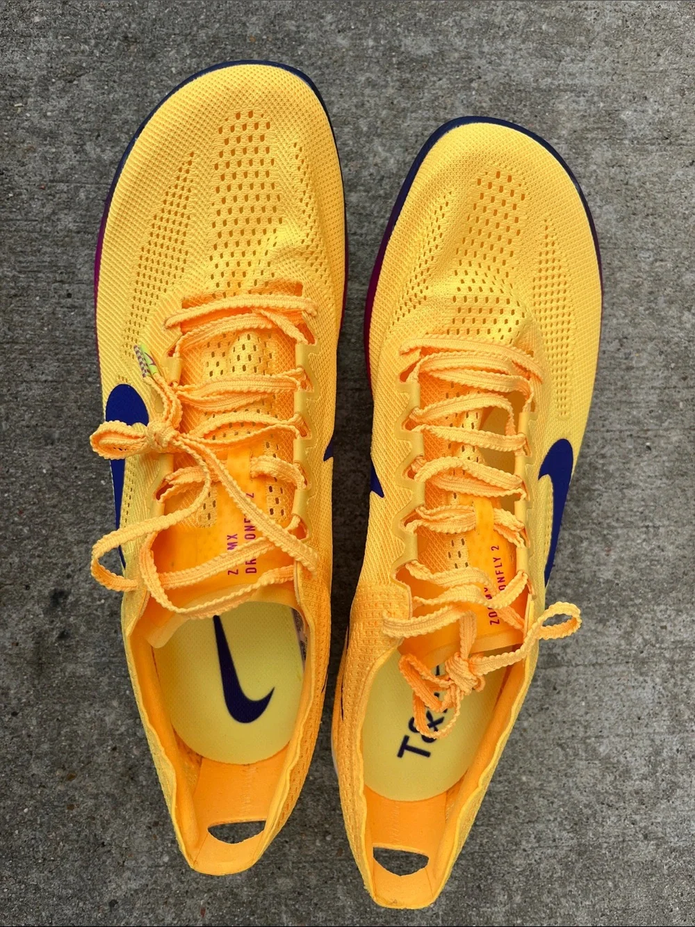 Nike Dragonfly 2 Citron Pulse Track Spikes FD8413-800 Men’s Size 10